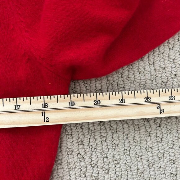 Charter Club Luxury Sweater Cashmere Woman’s Red Cashmere Pullover SZM Preppy - Picture 9 of 10